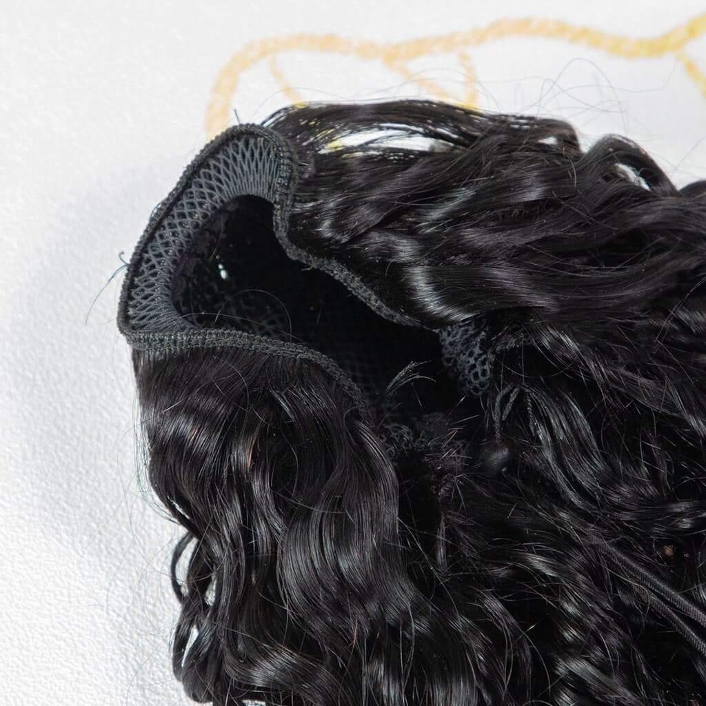 Ygwigs natural color water wave ponytail-8