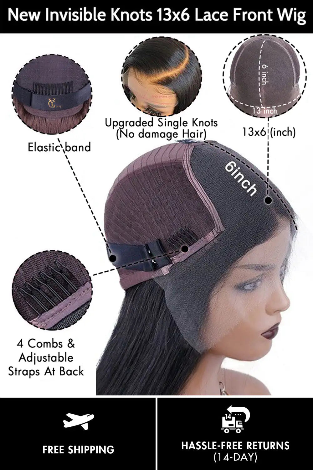 Pixie Cut Wig 13x6 Transparent HD Lace Wave Human Hair Brown Pink Gray