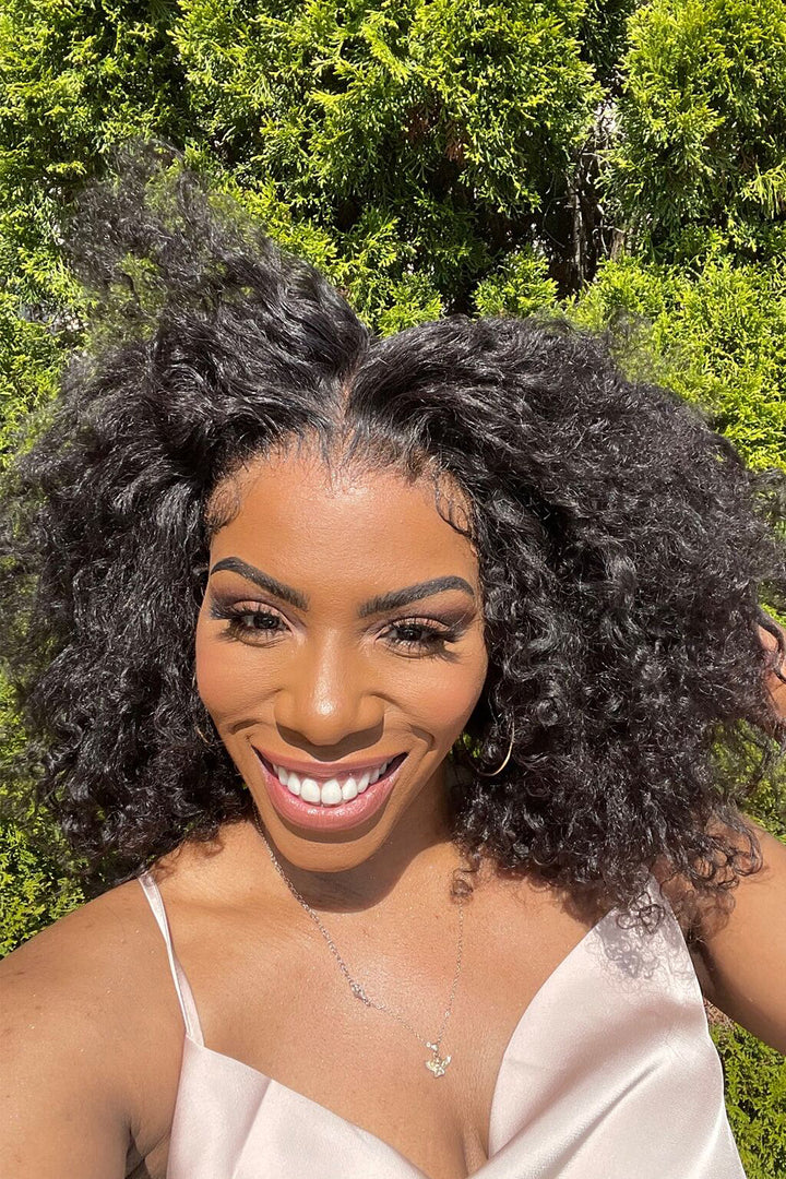 360 Lace Kinky Straight Human Hair 3607