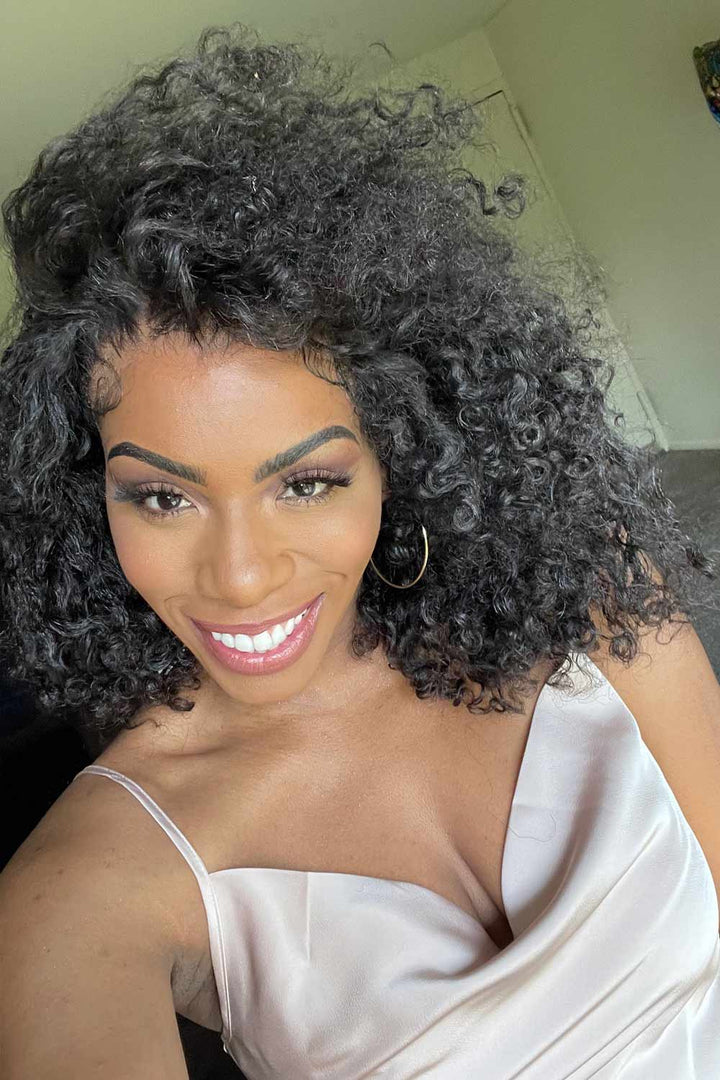 360 Lace Kinky Straight Human Hair 3607