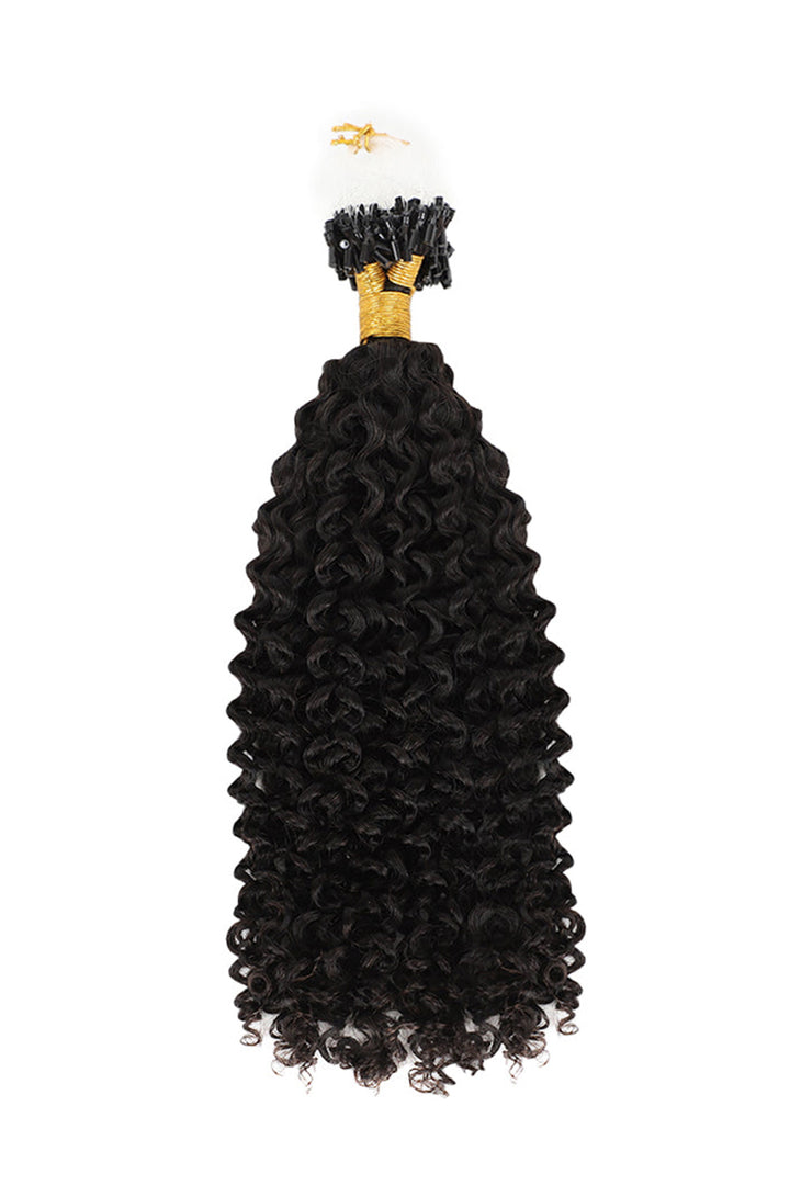 Micro Ring Human Hair Curly Extensions For Black Hair
