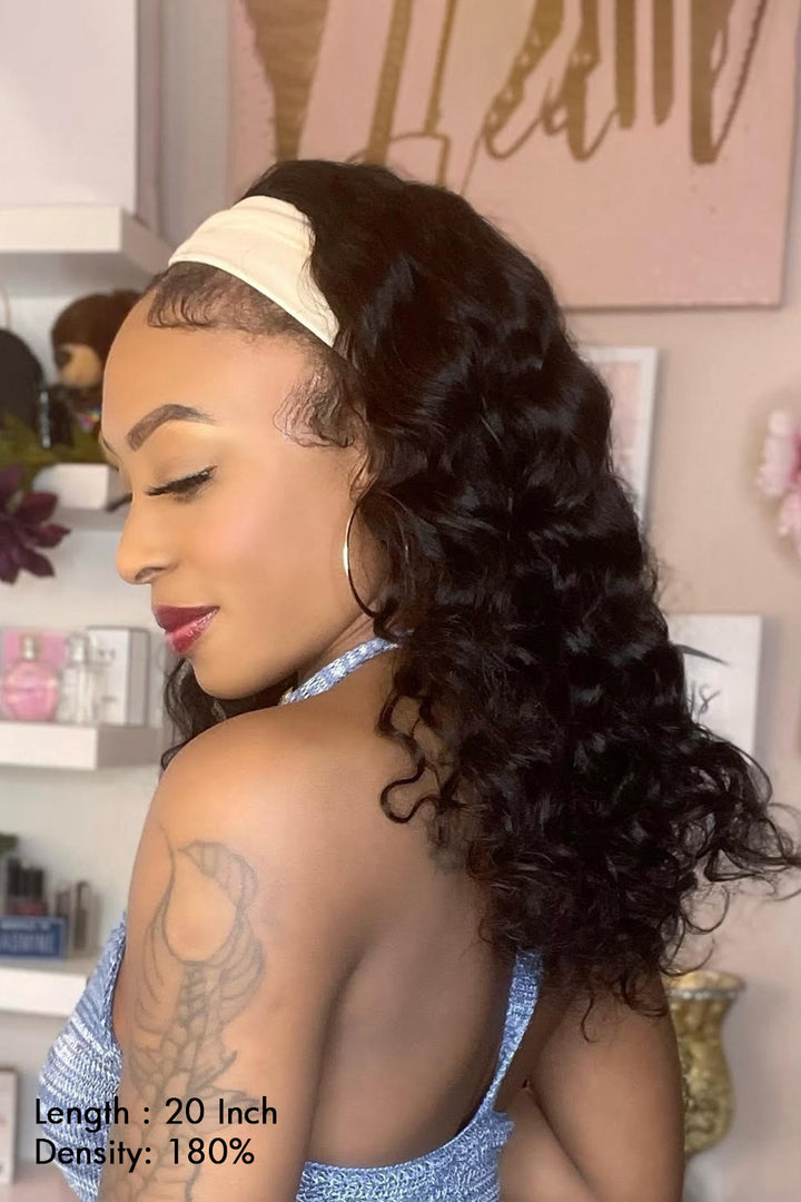 Lace Headband Wigs Loose Wave-LH01