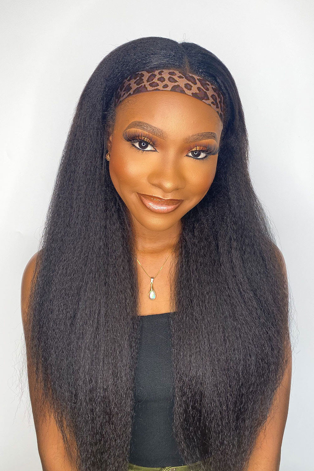 Lace Headband Wig Kinky Straight-LH06