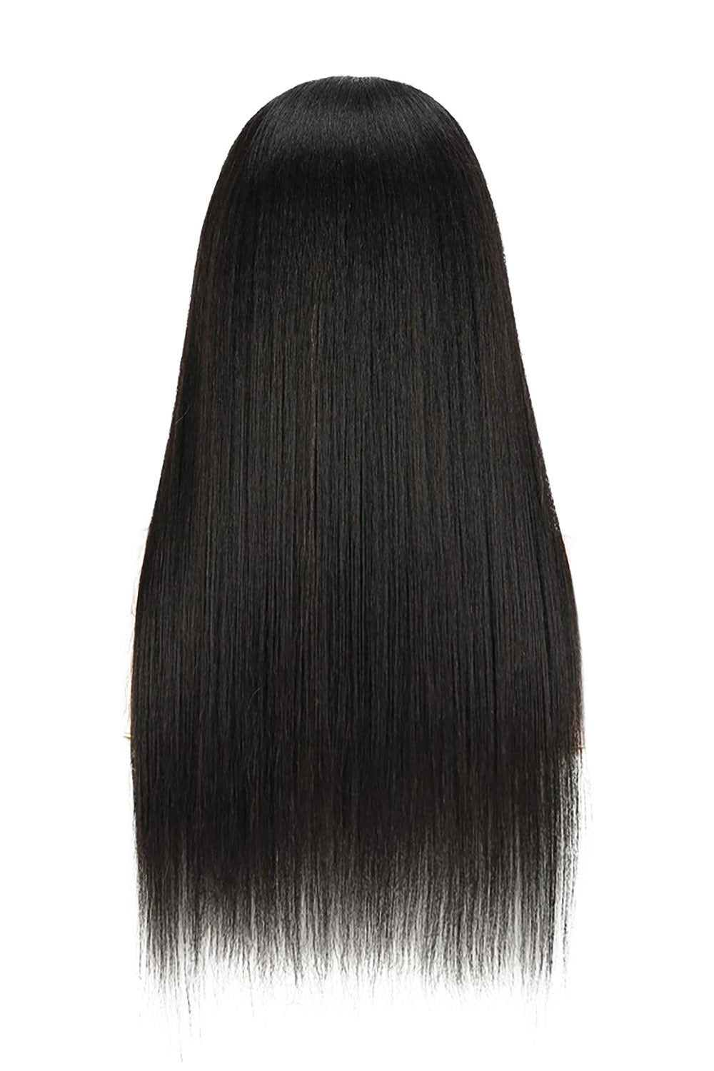 Peluca con diadema de encaje pelo liso-LH04