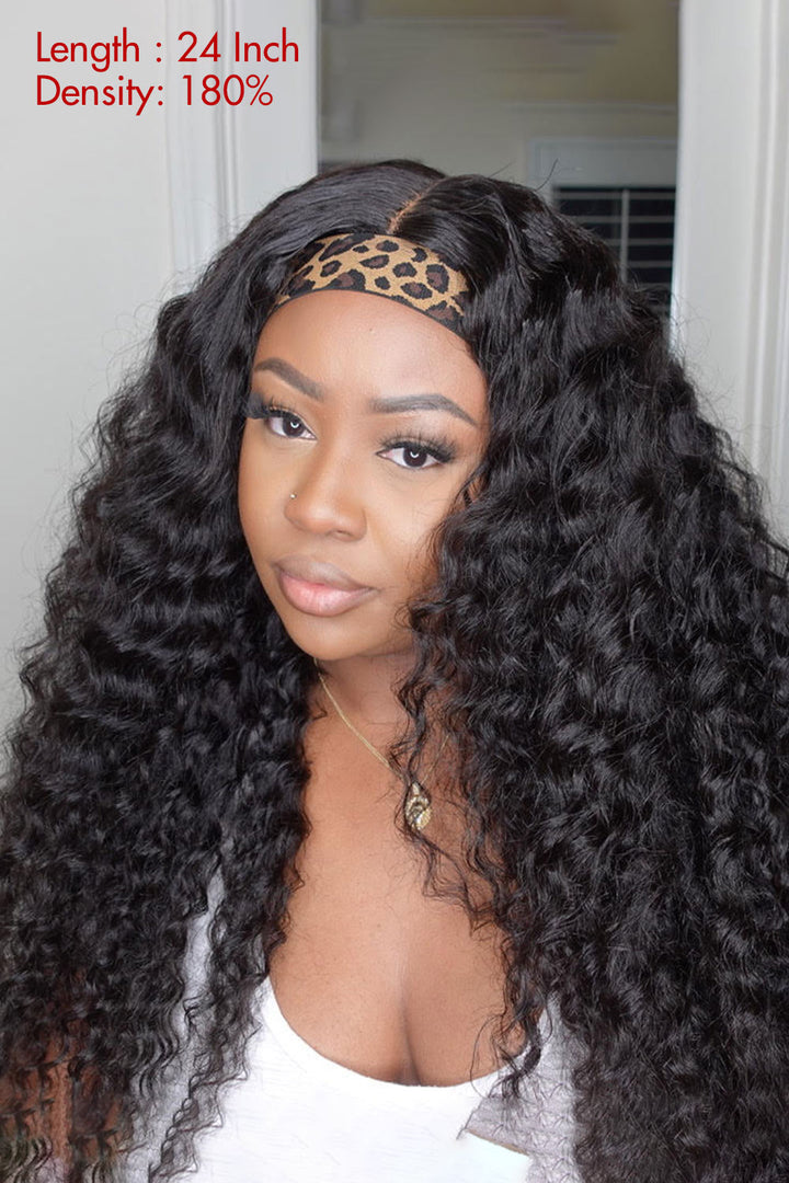 Lace Headband Wig Curly-LH02