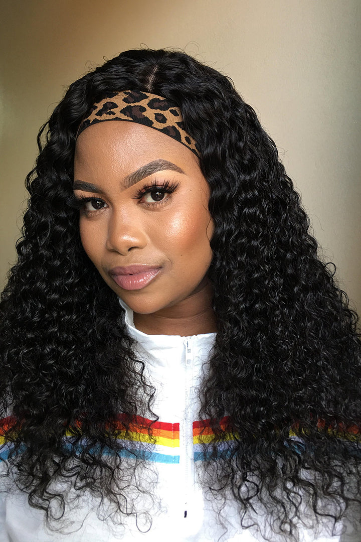 Lace Headband Wig Curly-LH02