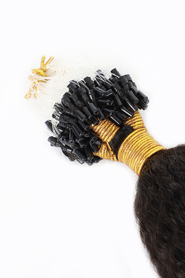Micro Loop Human Hair Loose Wave Extensions For Black Hair