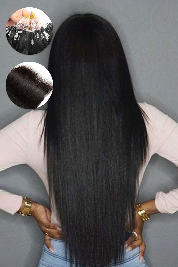 Micro Loop Extensions Straight Styles Micro Ring Human Hair-ML05