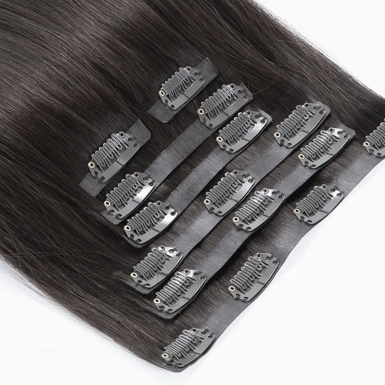 Seamless Clip in Hair Extensions Silicone Weft Ygwigs