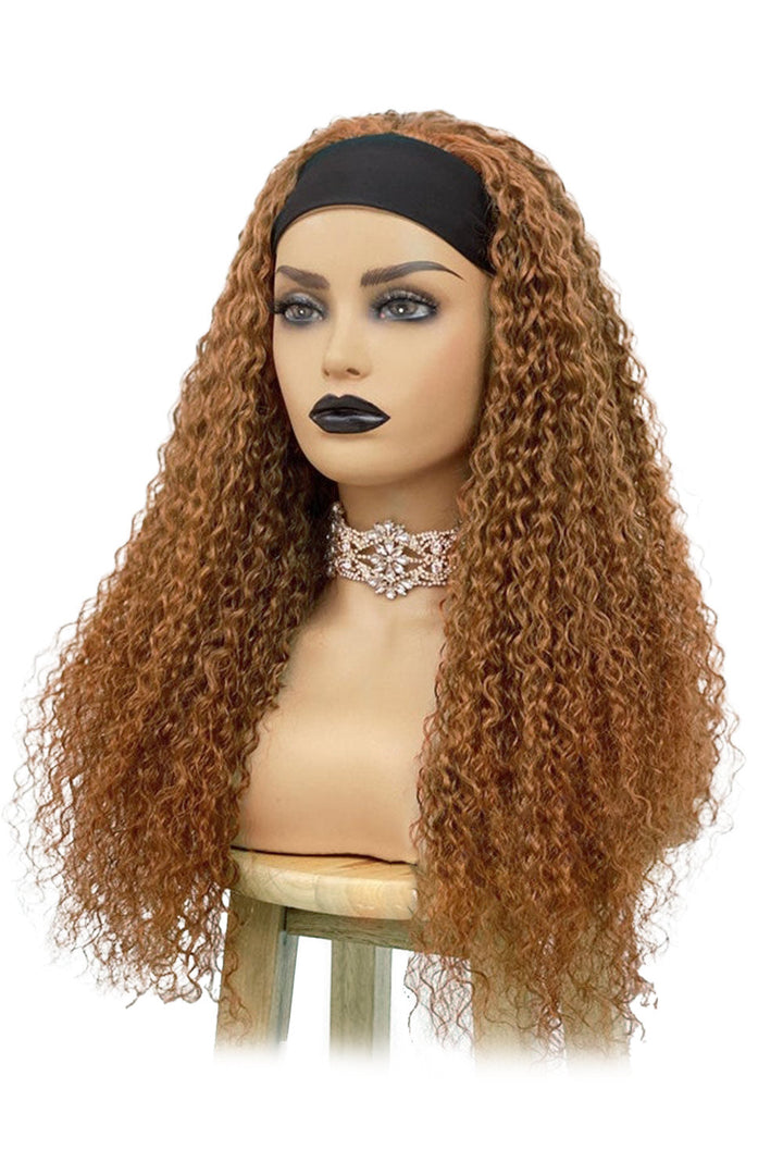 Fashion Curly #30 Color Headband Wig Human Hair AC05