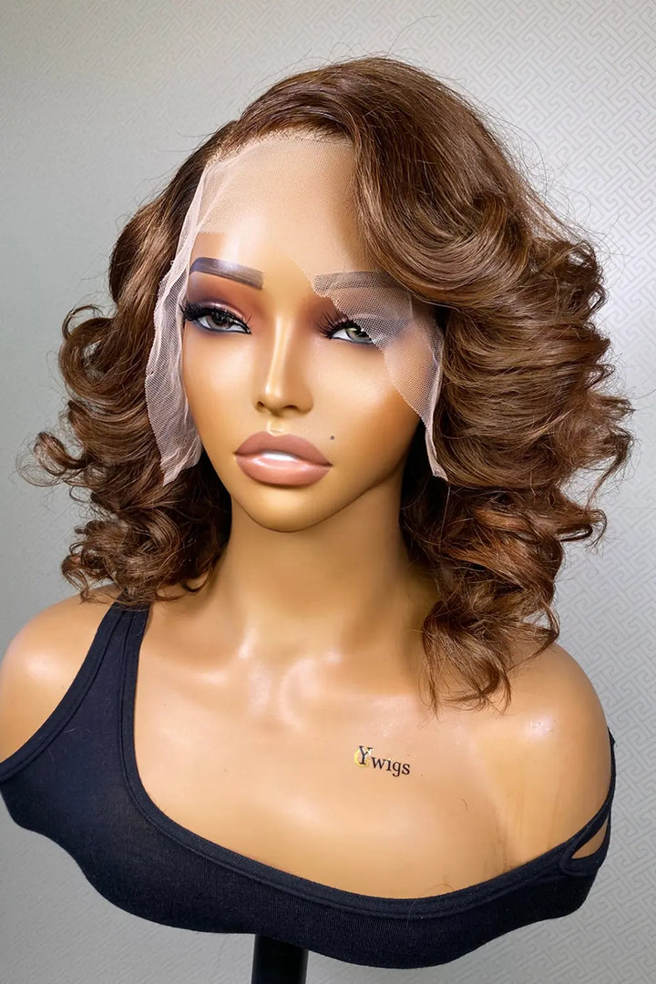 Designer Wigs-13*6 Glueless HD Lace 12 Inch Bob Body Wave Wig