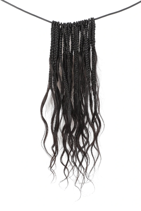 10 Inch Mermaid Crochet Bob Braids with Human Hair Curls BB03