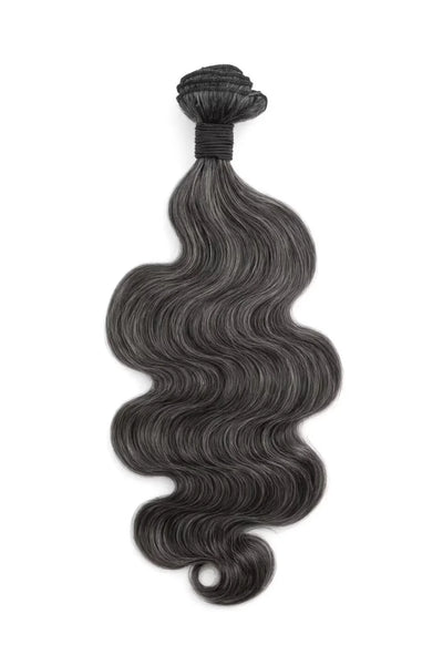 Paquetes 100% naturales del cabello humano de la Virgen de Camboya de la sal y de la pimienta del pelo gris