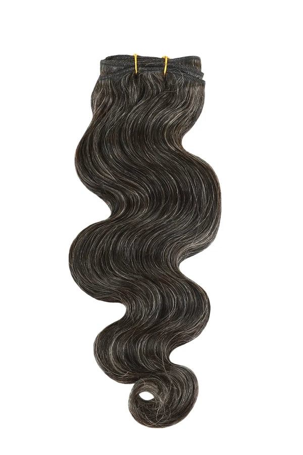 Paquets de cheveux humains vierges du Cambodge, 100% cheveux gris naturels, sel et poivre