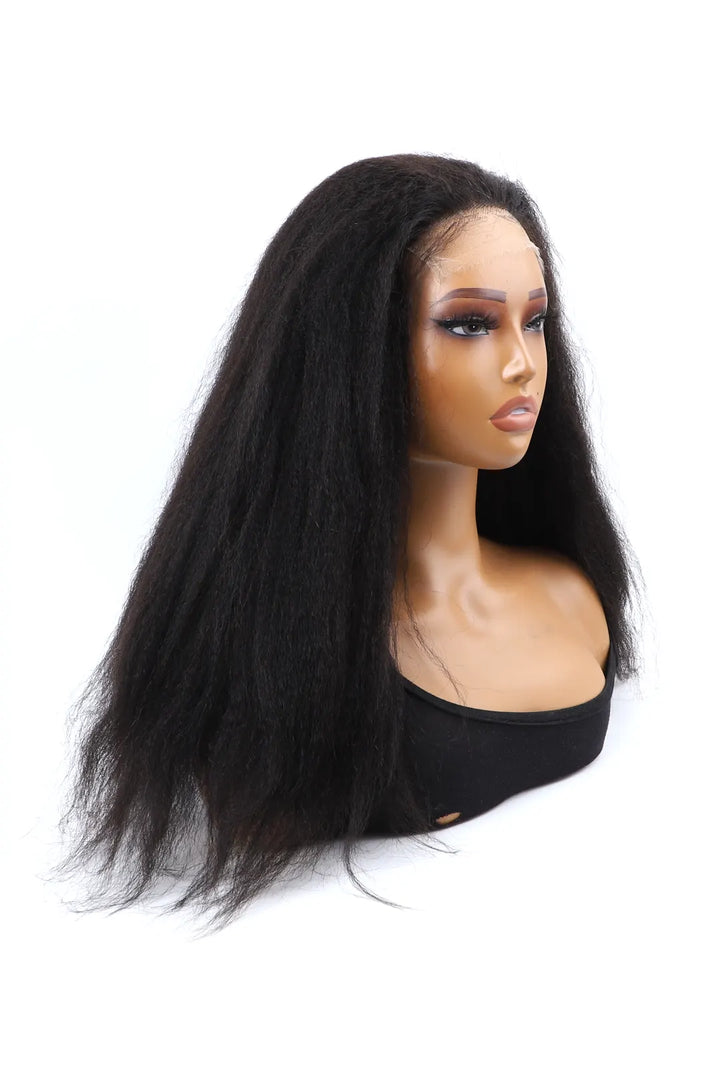 Kinky Straight Glueless Lightweight Crochet Wig with 5x5 HD Lace