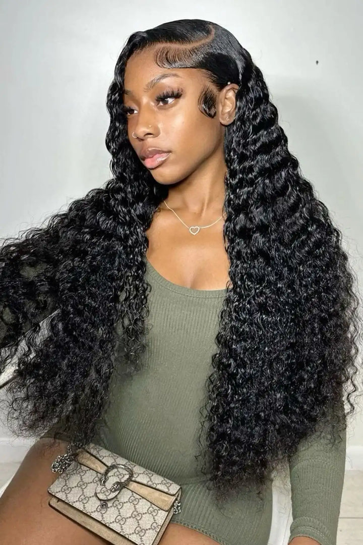 Cambodia Raw Hair Bundle Deep Wave Natural Color 12A