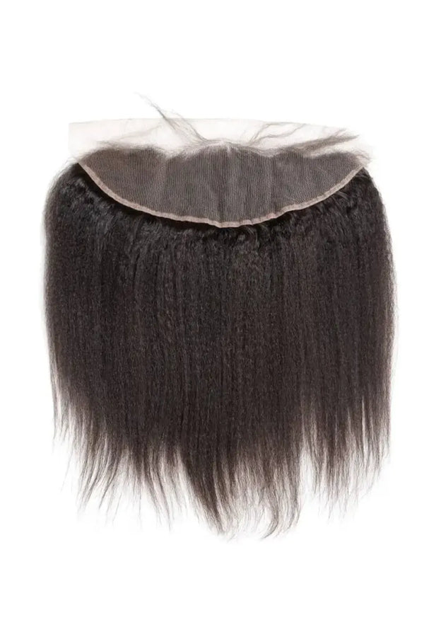 Frontal de encaje recto rizado 13x4 HD