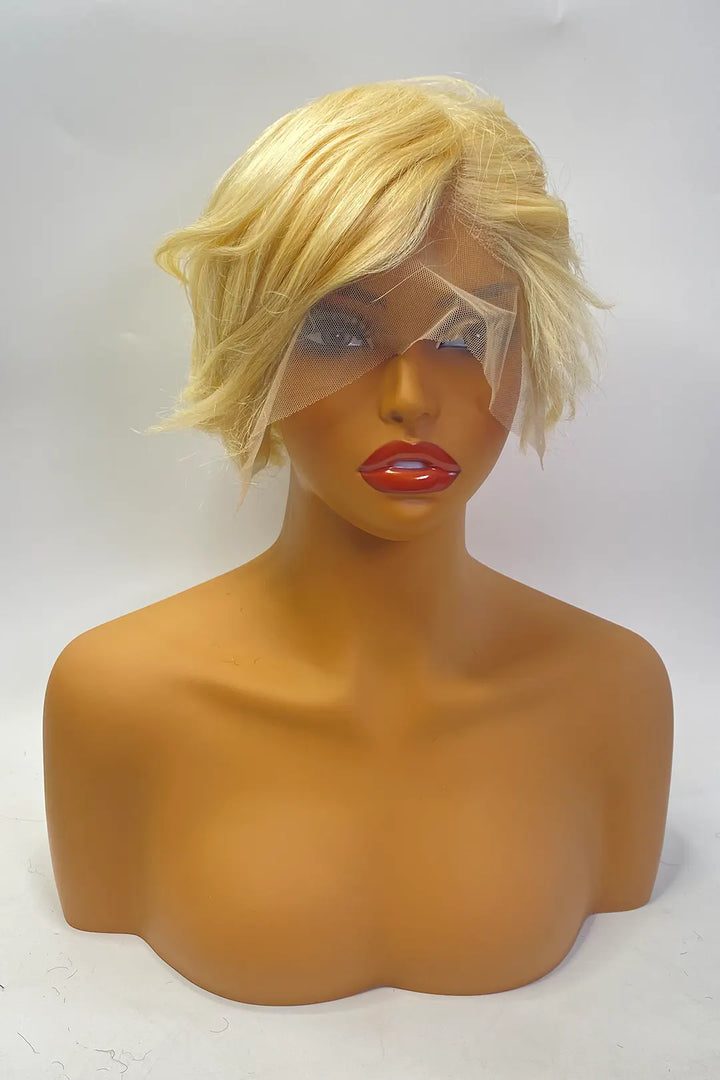 13x4 Lace Frontal Wig 6 Inch #613 Color Bob