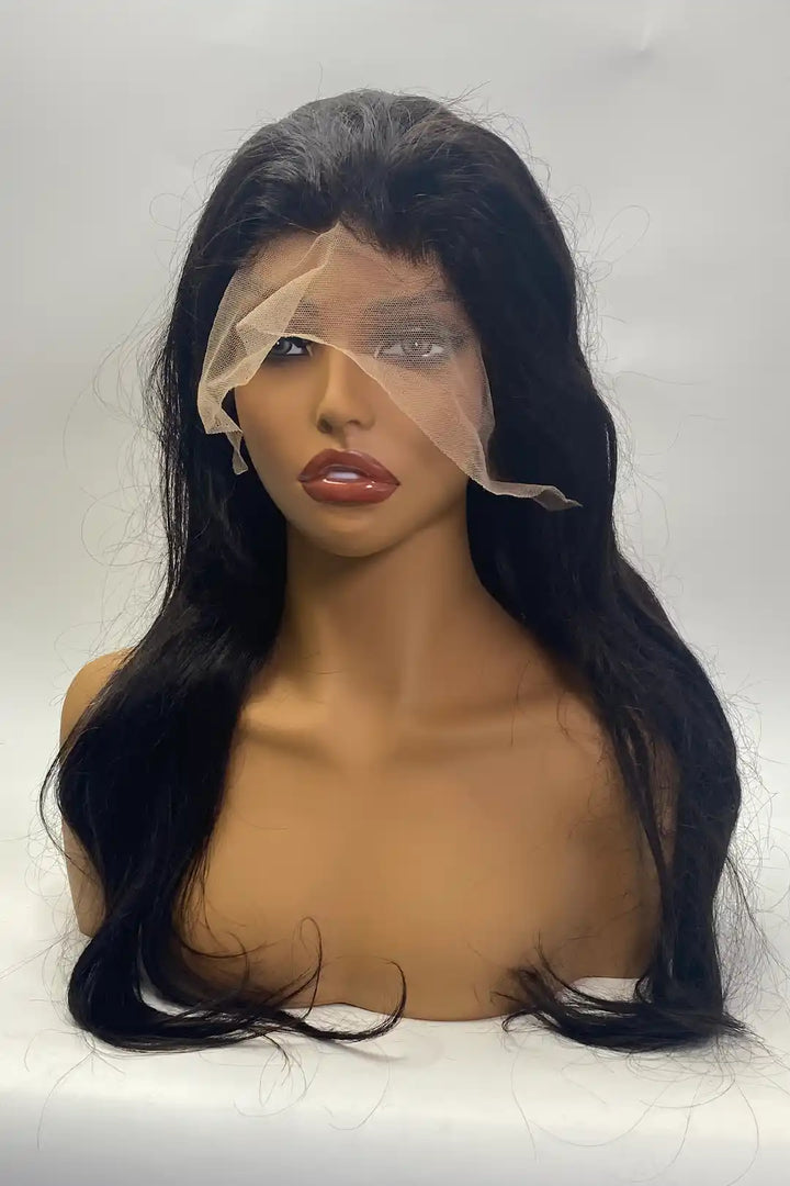 13x4 Lace Frontal Straight Wigs 22 Inch Natural Color