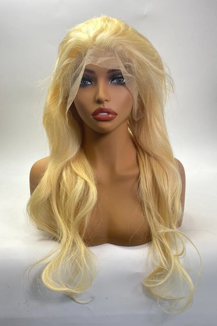 13x4 Lace Frontal Straight Wigs #613 Color