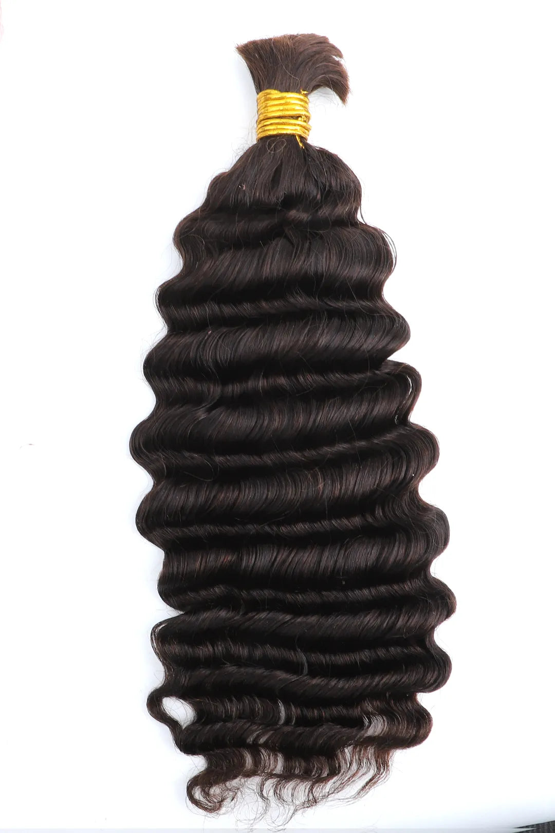 #2 Dark Brown Color Deep Wave Bulk Braiding Hair Extensions BU13 