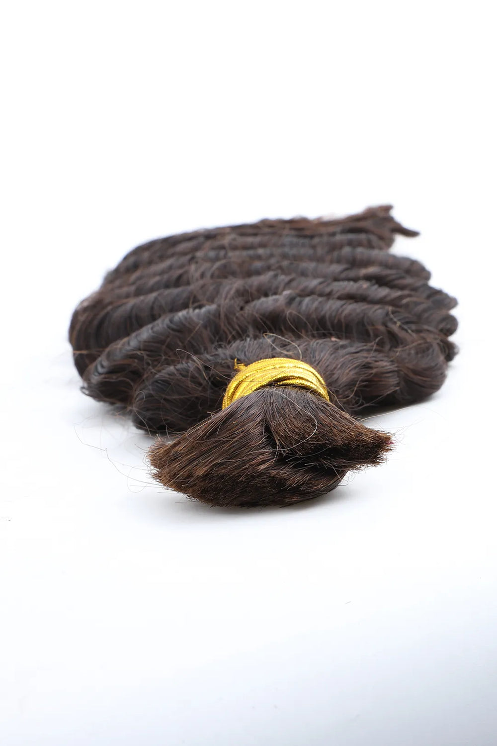 #2 Dark Brown Color Deep Wave Bulk Braiding Hair Extensions BU13 