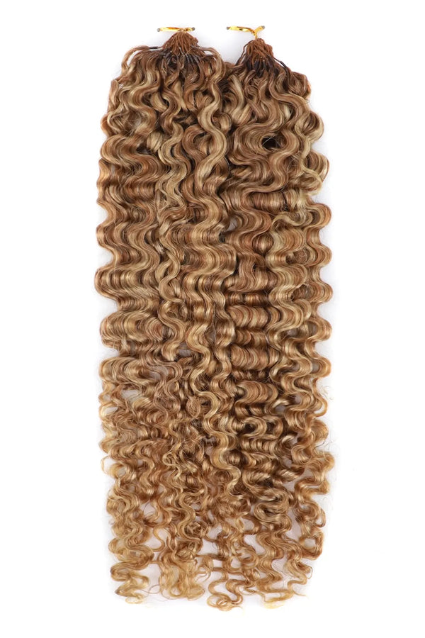 #27/30/613 Pelo de ganchillo de onda profunda de color mixto Miracle Knots