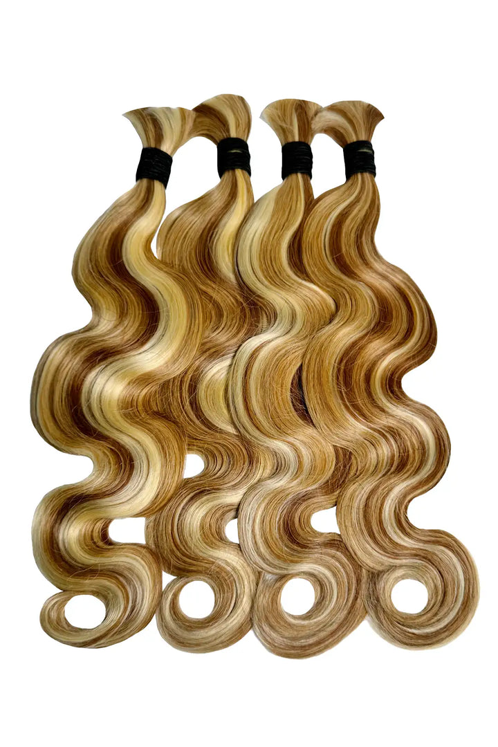 #27/30/613 Cabello ondulado en color piano a granel para trenzar BU53