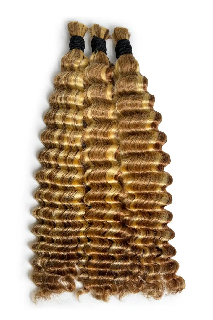 Cabello ondulado profundo en color piano n.° 27/30/613 para trenzar BU56