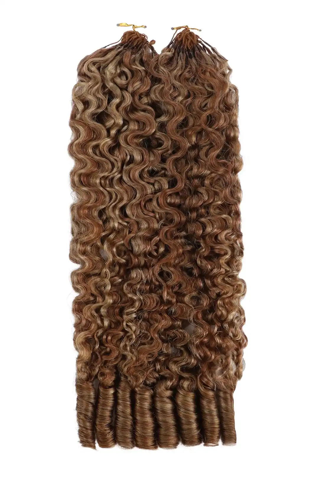 #27/30 Mixed Color Burmese Curly with Spiral Curls Crochet Miracle Knots Hair