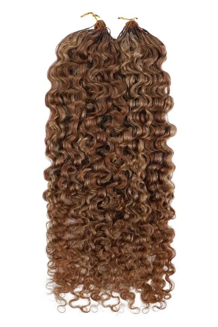 #27/30 Mixed Color Water Deep Wave Feather Crochet Human Hair