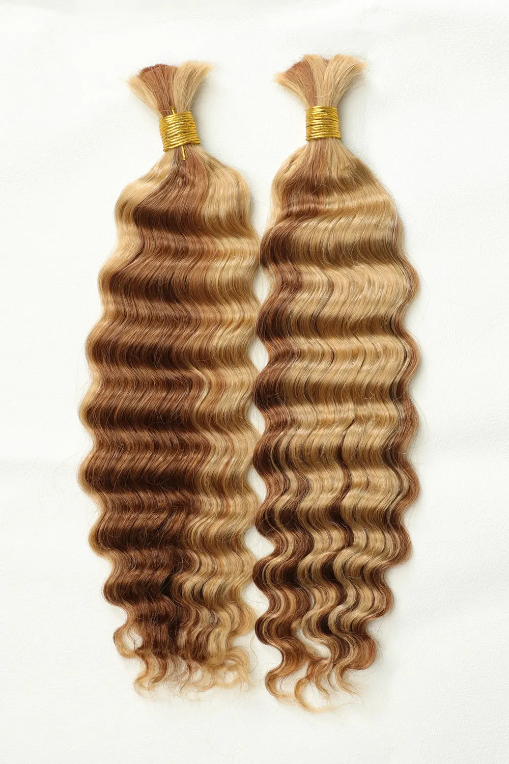 #27/#30 Piano Color Deep Wave Bulk Braiding Hair Extensions