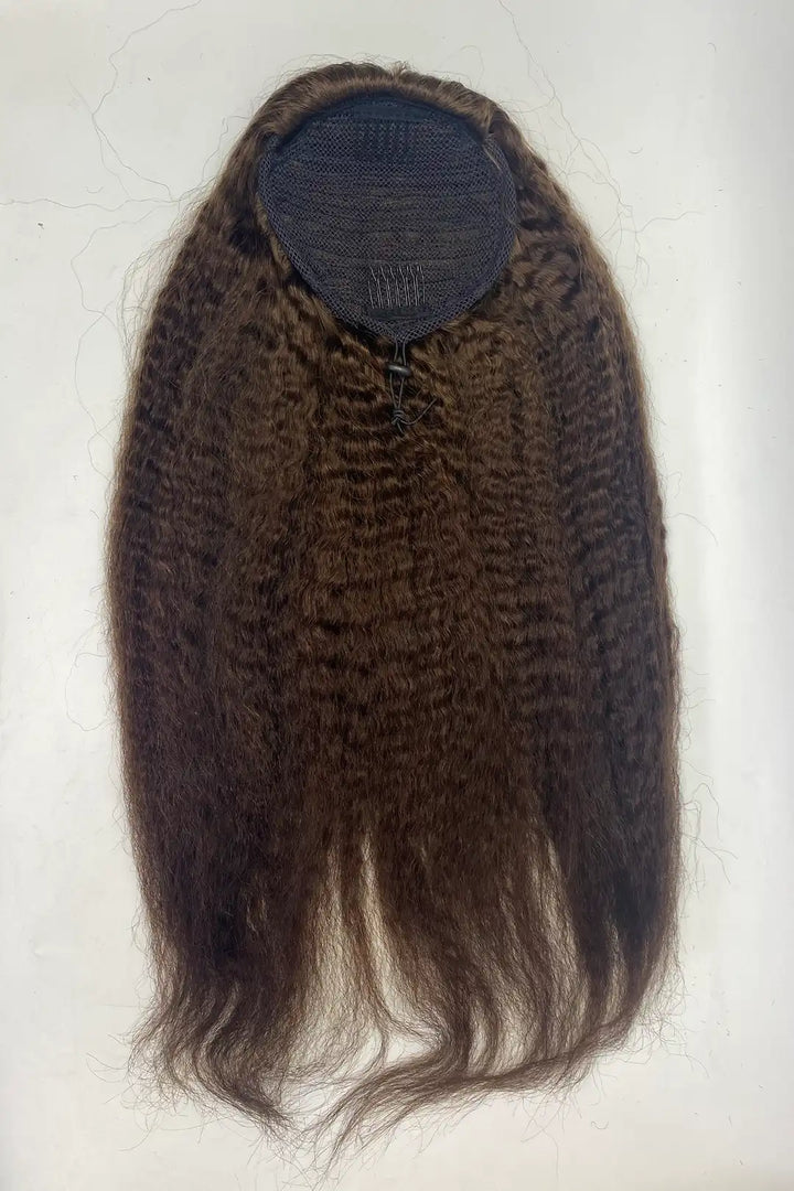 Kinky Straight #4 Color 22Inch Drawstring Ponytail