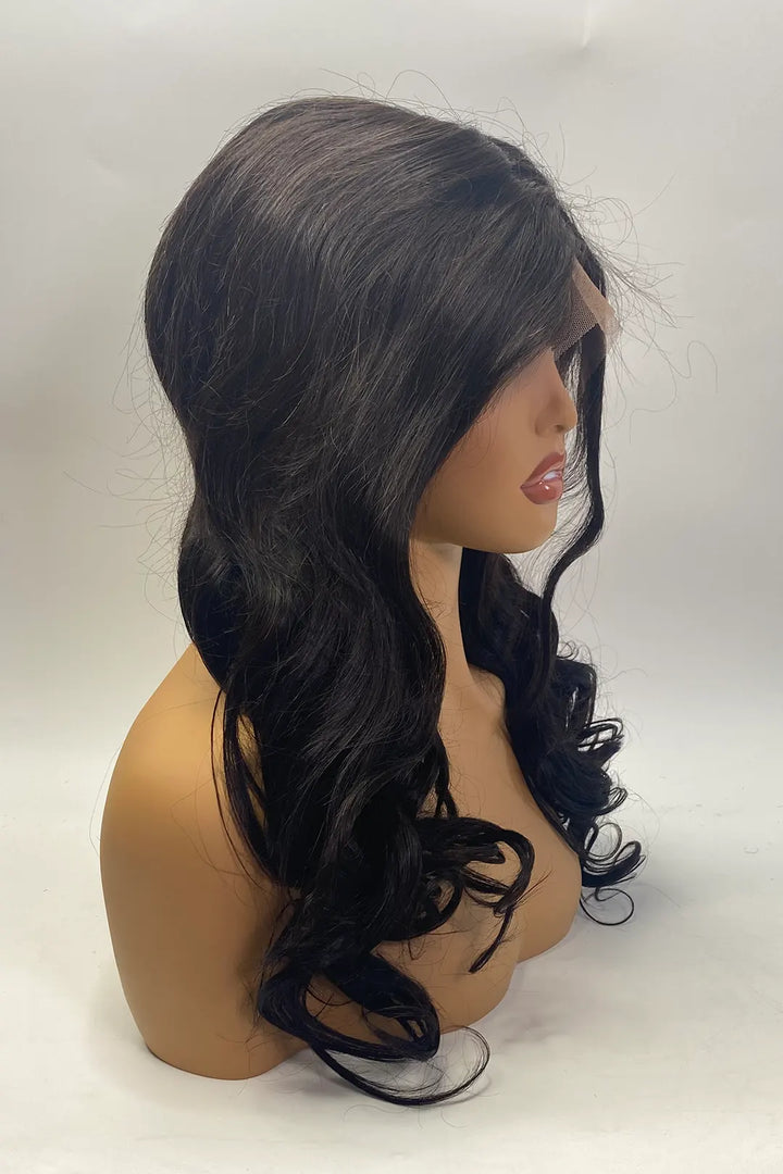 13x1x6 T-part Body Wave Lace Wig 20 Inch Natural Color