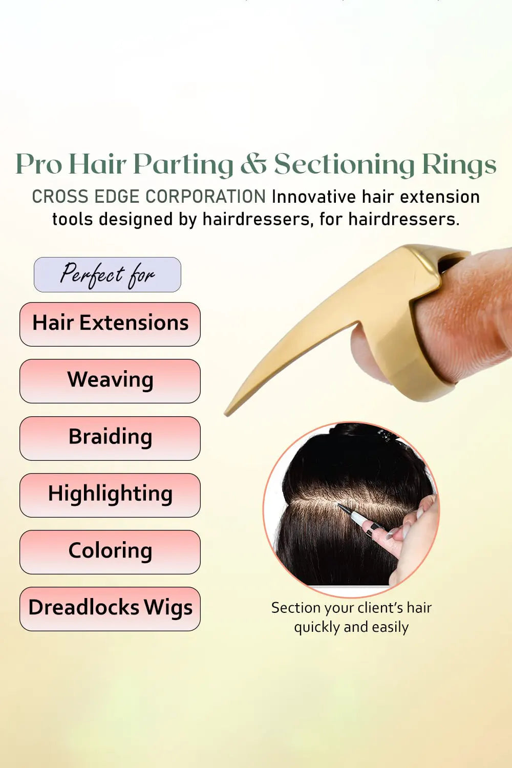 Quick Pick Hair Parter Hair Parting