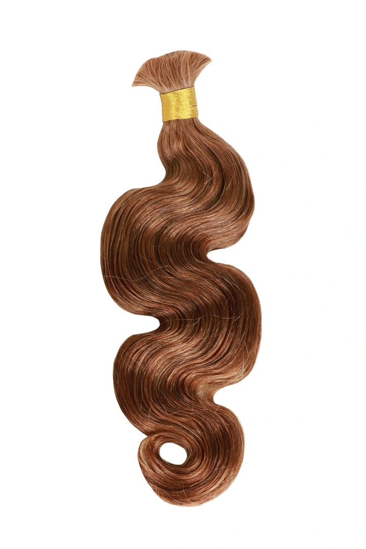 #30 Auburn Brown Body Wave Bulk Hair for Braiding BU41