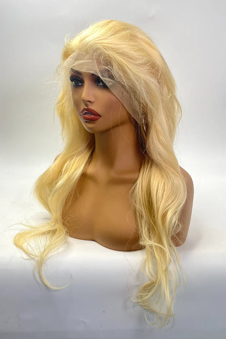 13x4 Lace Frontal Straight Wigs #613 Color
