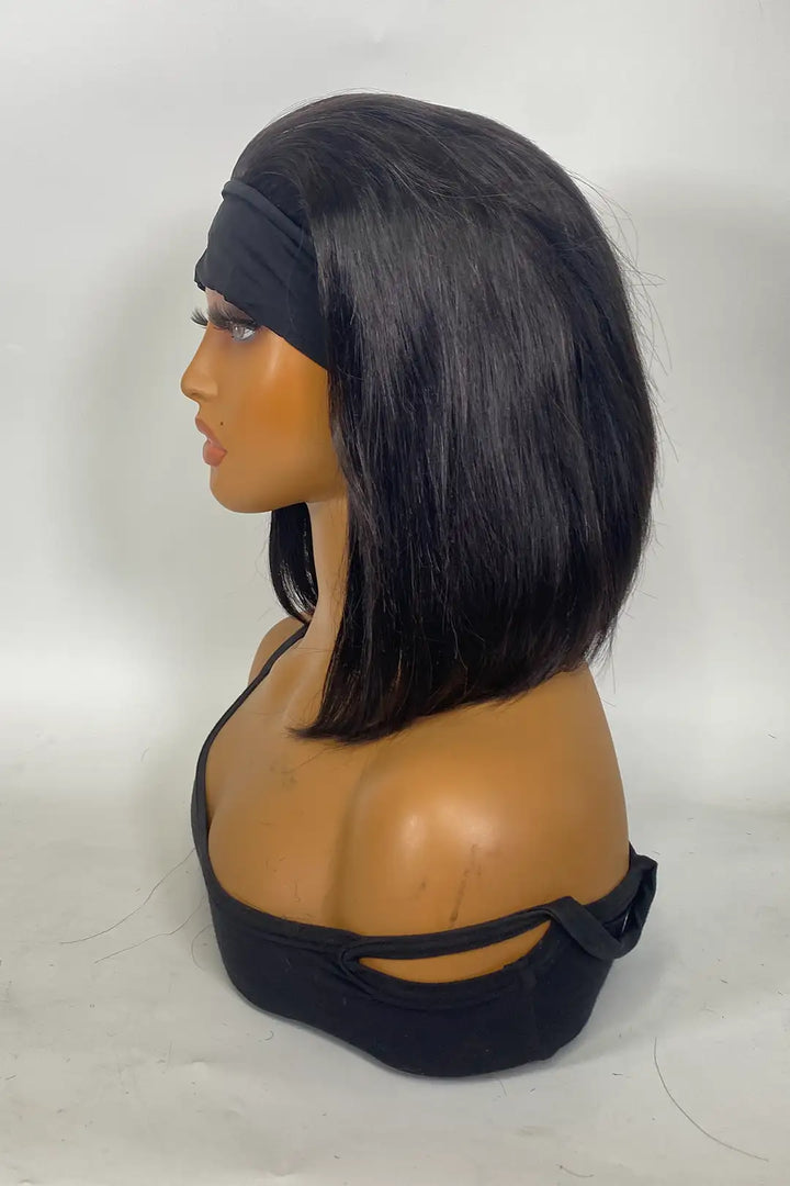 Headband 1B Color 10 Inch Stagight  Bob