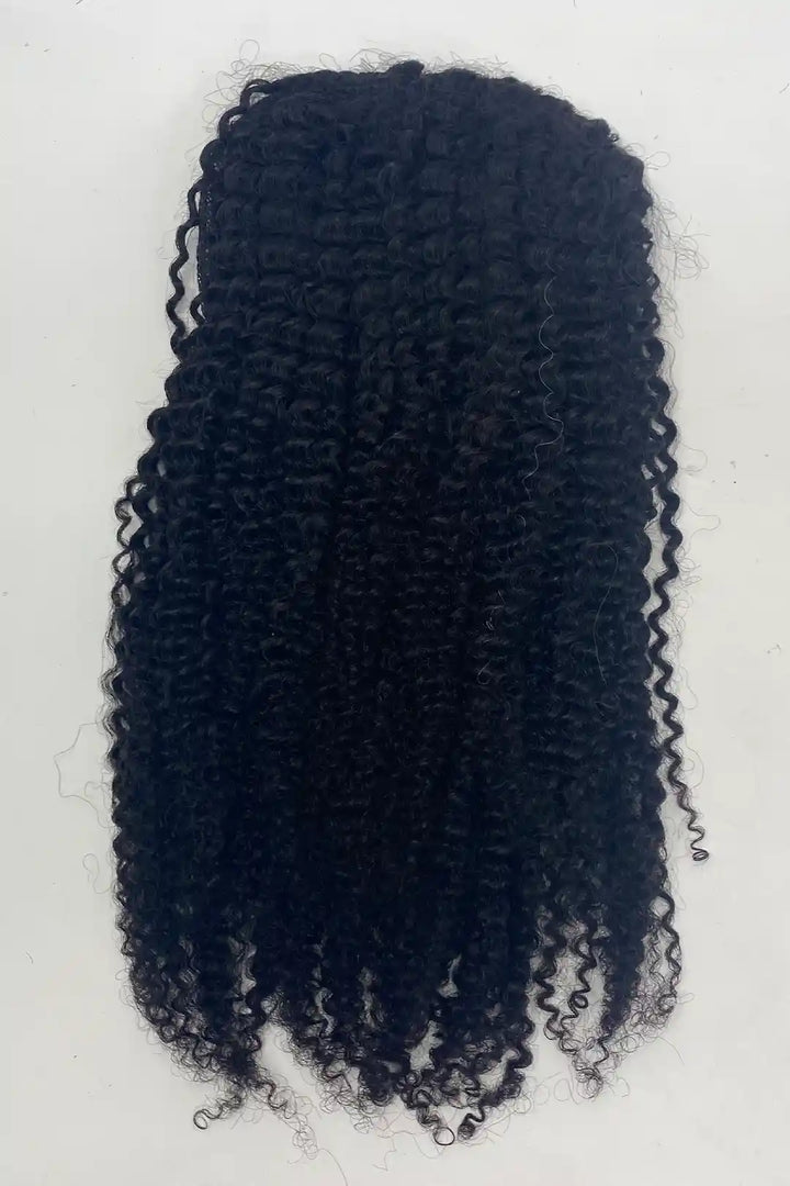 Kinky Curly Natural Color Drawstring Ponytails