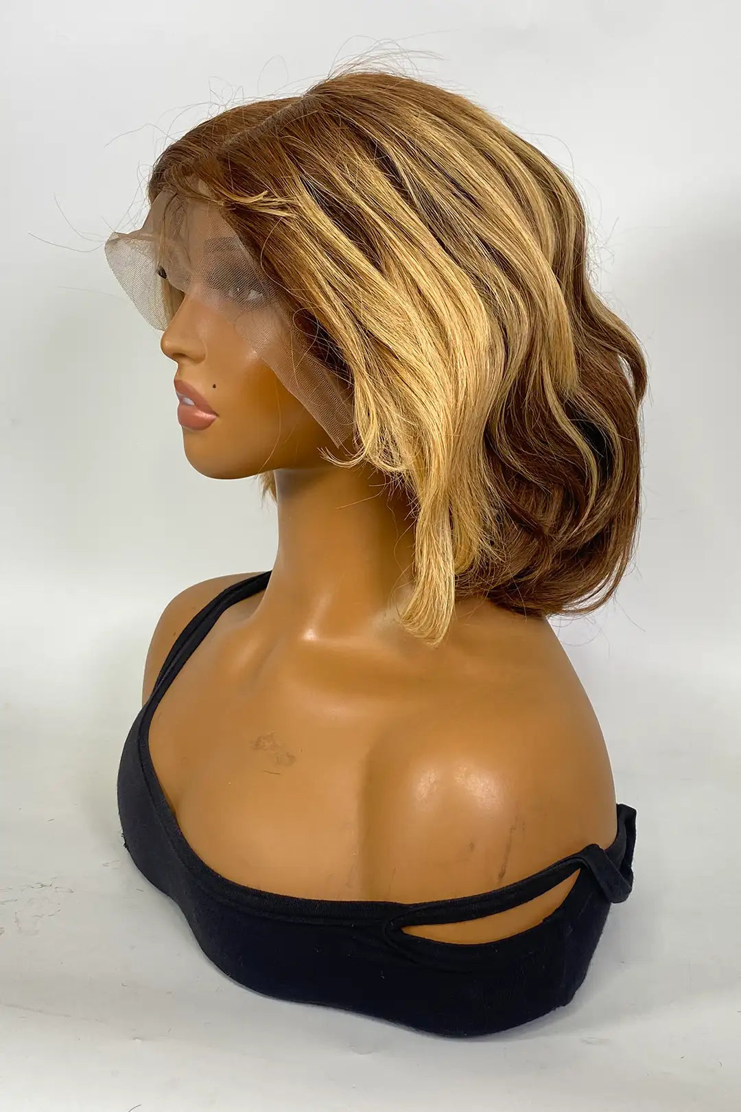 13x4 Full Lace Frontal Wig 12 Inch #27/#30 Color Bob