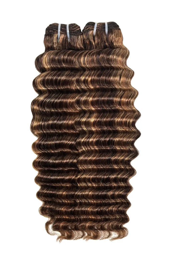 #4/27/30 Piano Color Cambodia Virgin Hair Bundles Deep Wave