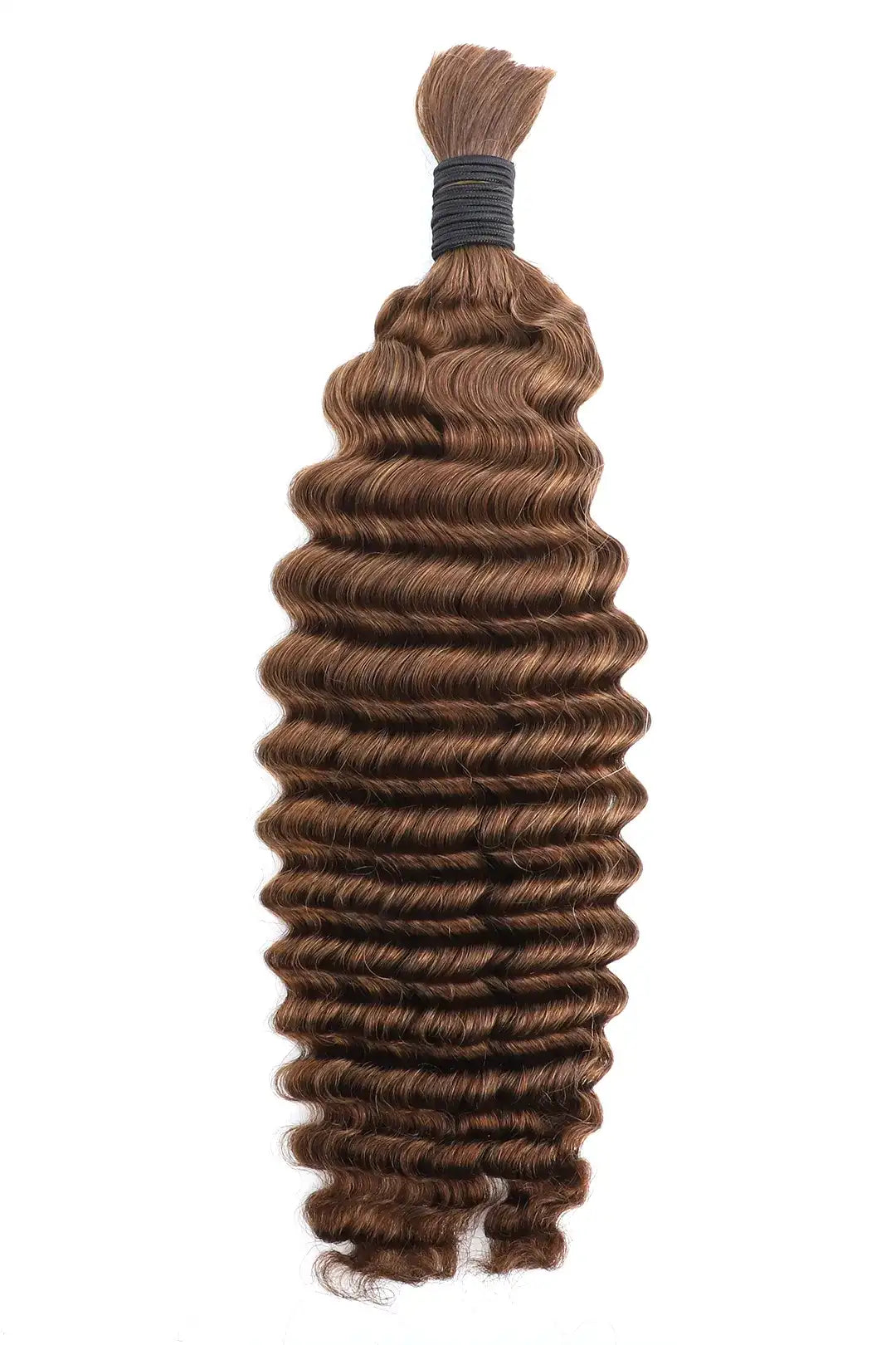 #4 Dark Brown Deep Wave Bulk Human Hair For Braiding BU21 