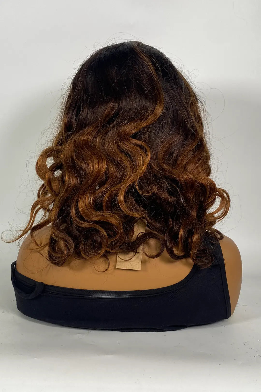 Peluca con diadema ondulada de 16 pulgadas color ombré