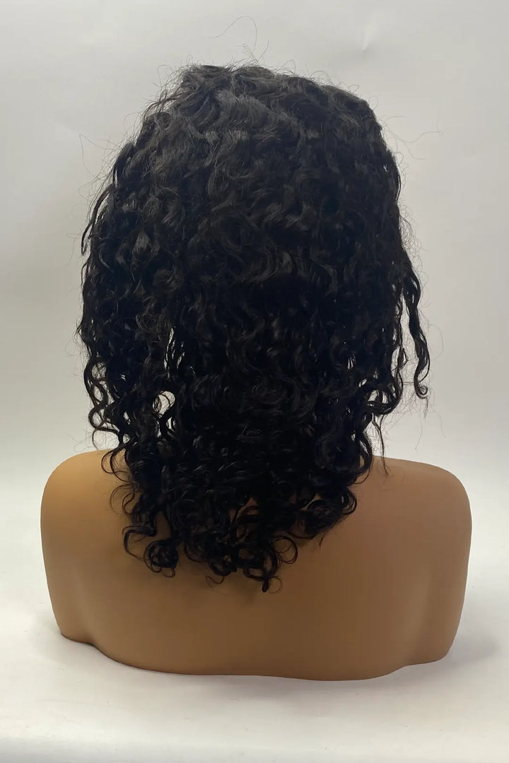 13x4 Full Lace Frontal Natural Wave Wigs 12 Inch Natural Color
