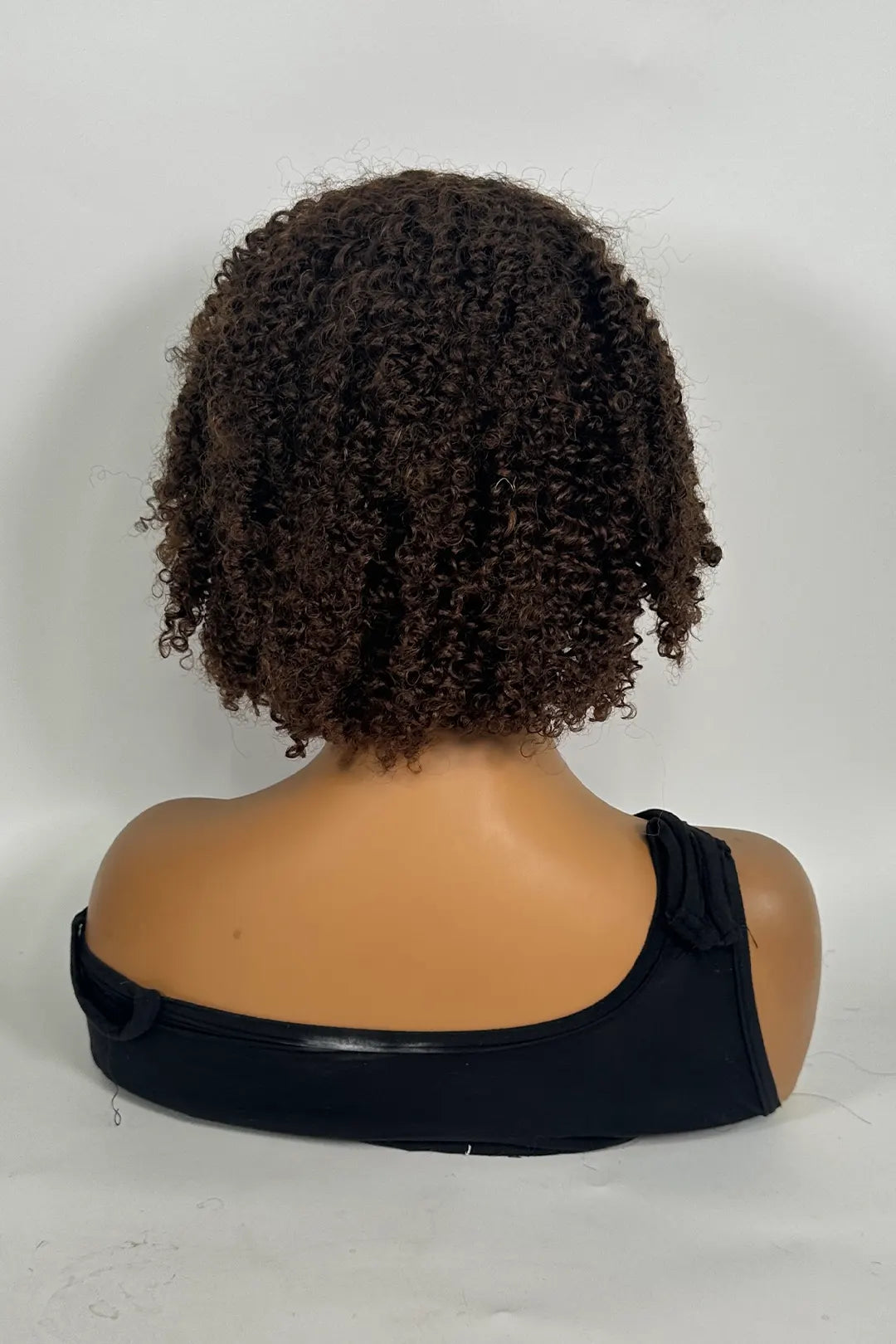 Non-Lace Scalp Top Afro Kinky Curly 12 Inch #1B/#4 Color
