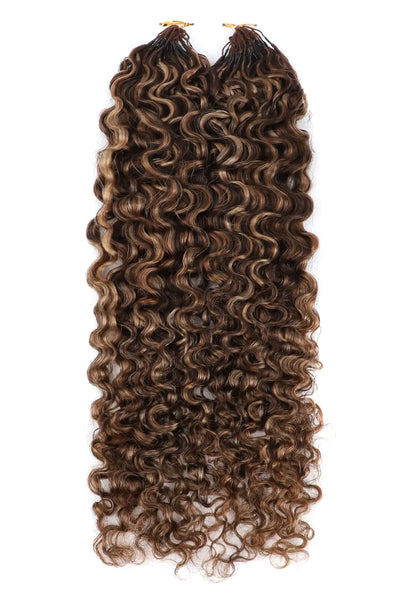 #4A/27/30 Cheveux au crochet couleur mélangée, ondulation profonde pour Miracle Knots