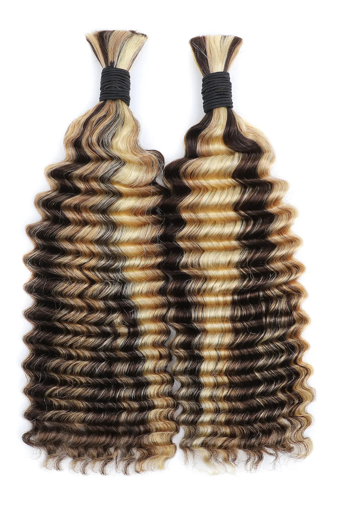 #4A/27/613 Piano Color Deep Wave Bulk Hair for Braiding