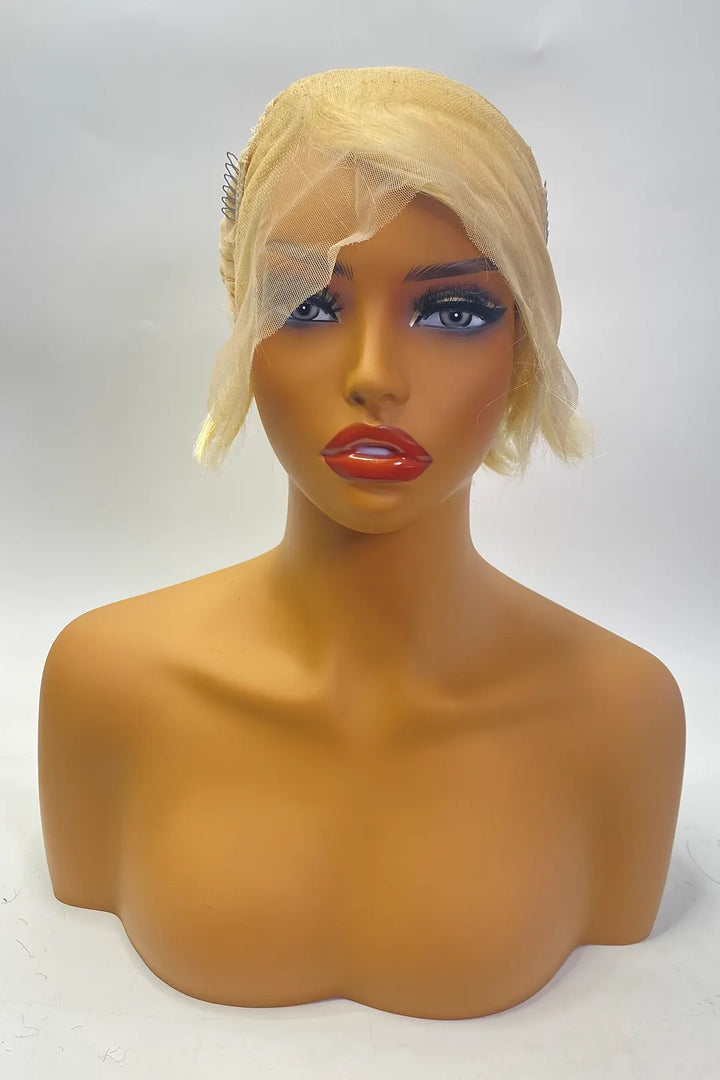 13x4 Lace Frontal Wig 6 Inch #613 Color Bob