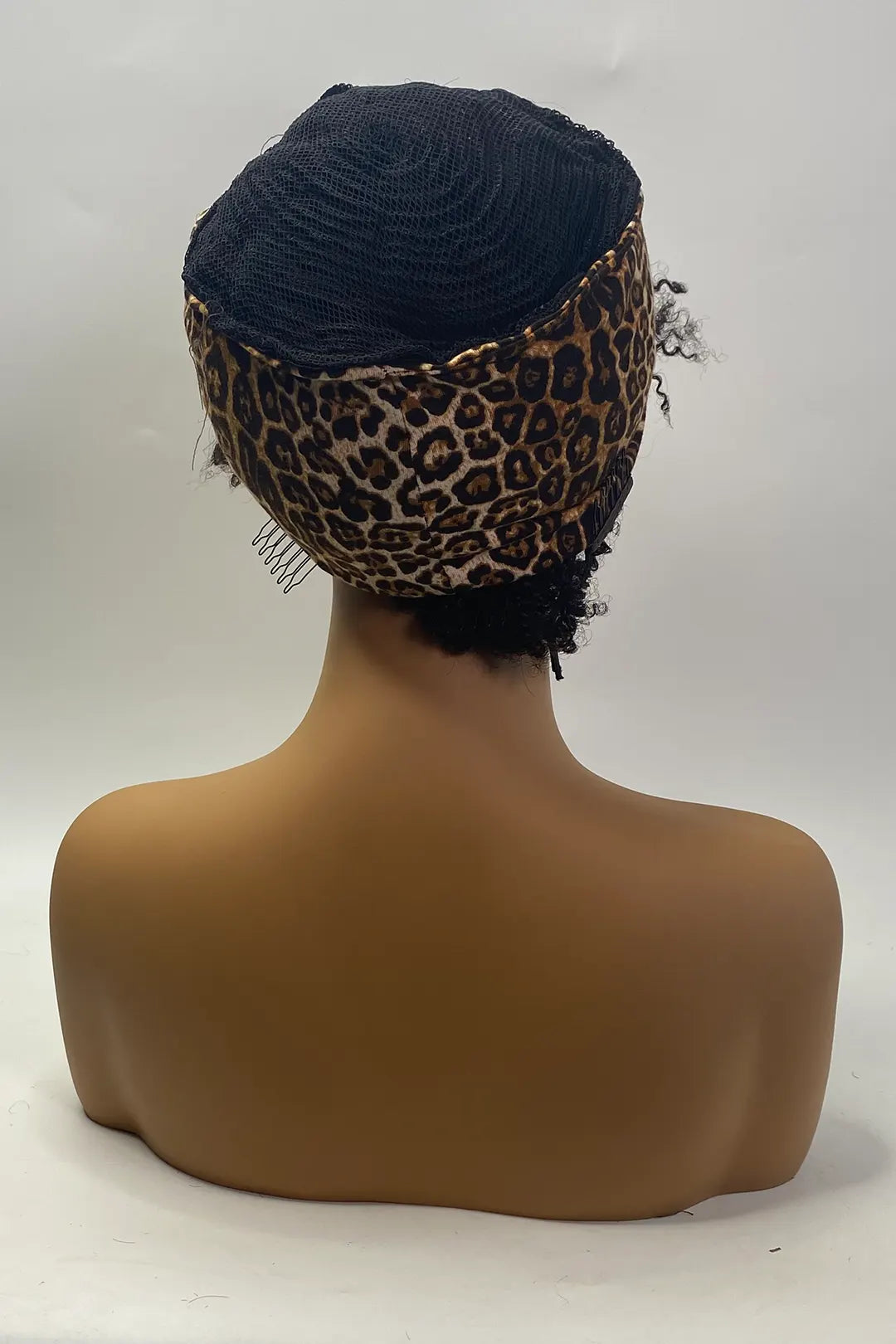 Kinky Curly Headband Wig 10 Inch With Bangs Natural Color