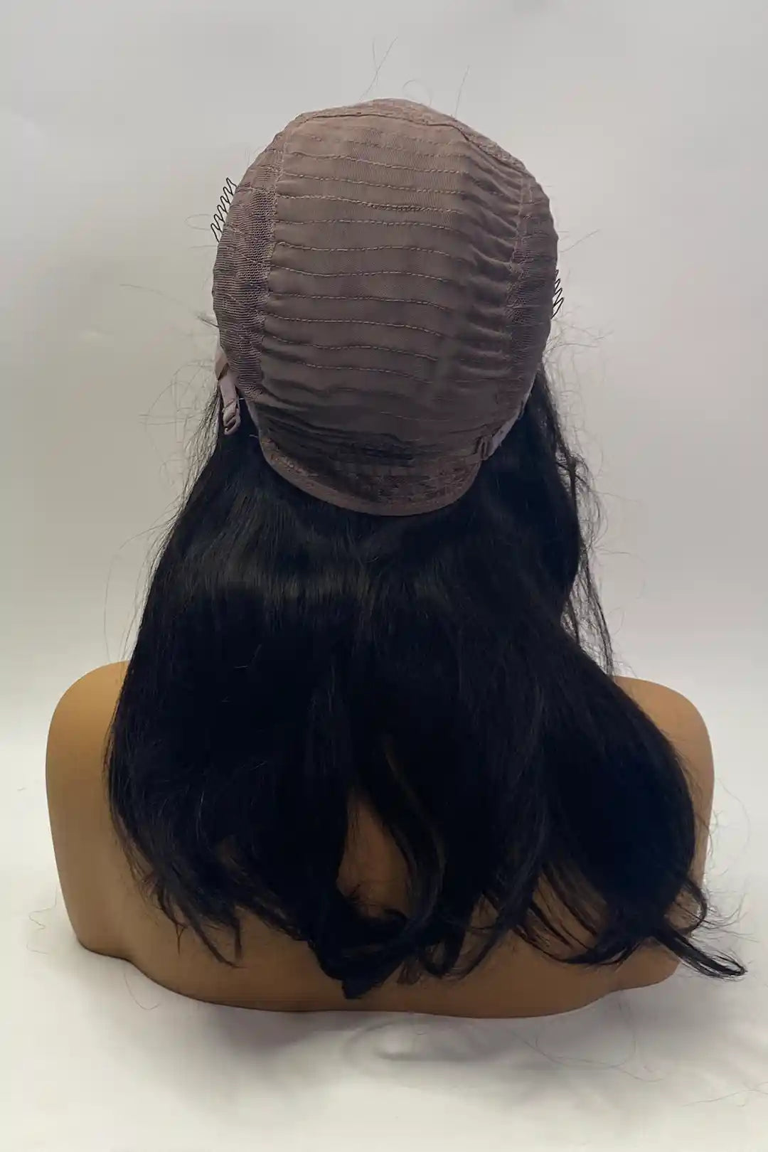 Non Lace Scalp Top Straight Wig 14 Inch Natural Color